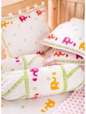 HAND-BLOCK-PRINTED-COT-BEDDING-SET--COLOURFUL-ELEPHANT-2