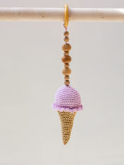 Beige-cone-ice-cream-crochet-Hanging