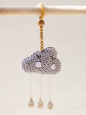 Blue-cloud-crochet-Hanging---Grey