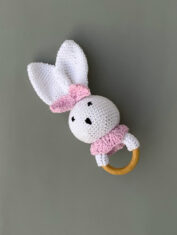 Bunny-Bow-Rattle---Pink