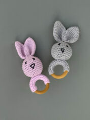 Bunny-Rattle---Grey-and-Pink