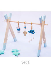 Wooden-Blue-Play-Gym--with-hangings-2