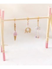 Wooden-Pink-Play-Gym--with-hangings-1