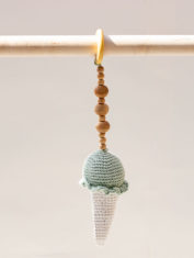 white-cone-ice-cream-crochet-Hanging---Mint-Green