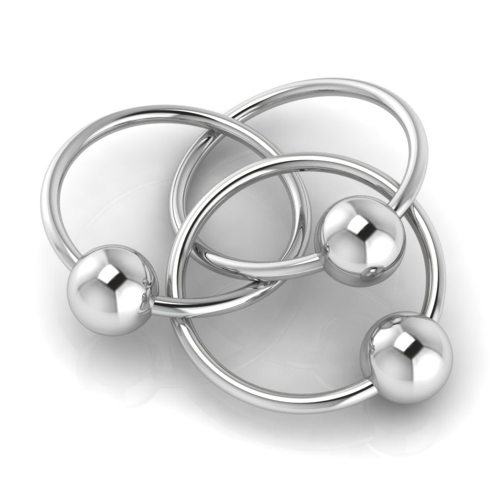 Silver Ball Baby Earrings with 4mm balls and screw backs