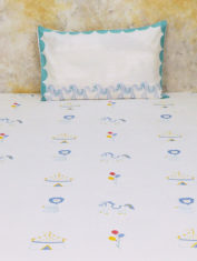 Bed-Set-Single--I-am-going-to-the-circus---Teal_2