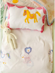 Cot-Bedding-Set---I-am-going-to-circus---Pink-2