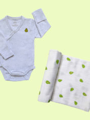 Baby-Bodysuit-Swaddle-Gift-Set-Avocado-1