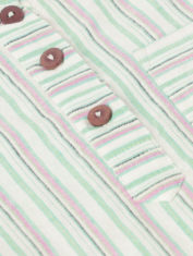 Boys-half-sleeve-shirt-in-handloom-cotton-Green-stripes-5