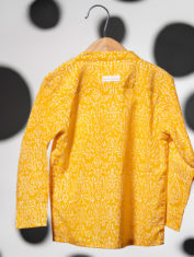 Marigold-Garlands-Yellow-cotton-shirt-in-floral-hand-block-print-3