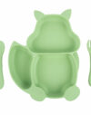 Silicone-Squirrel-plate-with-suction-+-Spoon-and-fork-set----Green_1