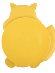 Silicone-Squirrel-plate-with-suction-+-Spoon-and-fork-set----Yellow_4