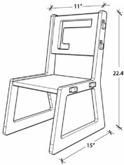 Blue-Apple-Chair-Dimension