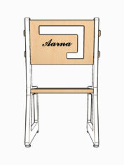Blue-Apple-Chair---White-10personalized-Image