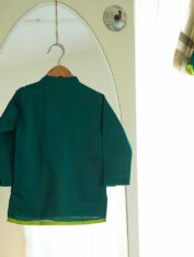 Panna-boys-ethnic-wear-kurta-in-green-handwoven-cotton-silk-3