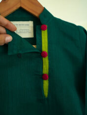 Panna-boys-ethnic-wear-kurta-in-green-handwoven-cotton-silk-5