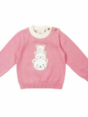 Adorable-Bear-Family--Sweater-100_-Cotton-Skin-Friendly---Melange-Pink-2-Greendeer