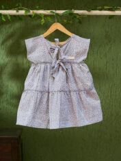 Twirl-girls-short-sleeve-tiered-dress-in-grey-hand-block-print-cotton-2
