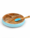Wooden-Round-Plate-with-Silicone-Suction-and-Spoon---Blue_1