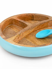 Wooden-Round-Plate-with-Silicone-Suction-and-Spoon---Blue_5