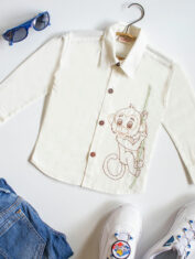 Frosty-Monkey-Embroideryed-Formal-Shirt-3