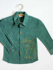 Lion-on-Pines-Embroidered-Formal-Shirt-1