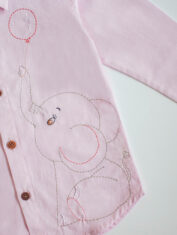 Pinky-Elephant-Embroidered-Formal-Shirt-2