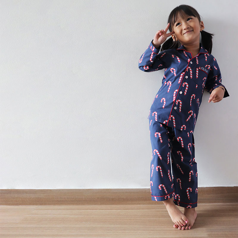 candy cane pajama set - HappyClouds