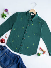 Pined-Pine-Trees-Embroidered-Formal-Shirt-5