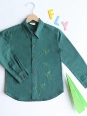 Fly-High-Embroidered-Formal-Shirt-Green-3