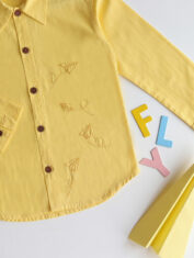 Fly-High-Embroidered-Formal-Shirt-Yellow-5