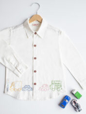 Traffic-Embroidered-Formal-Shirt-White-4