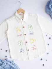 Colourful-Emoji-Eyes-Embroidered-Unisex-Shirt-White-1-M24