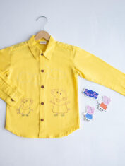 Sibling-Pigs-Embroidered-Unisex-Shirt-Yellow-3-M24